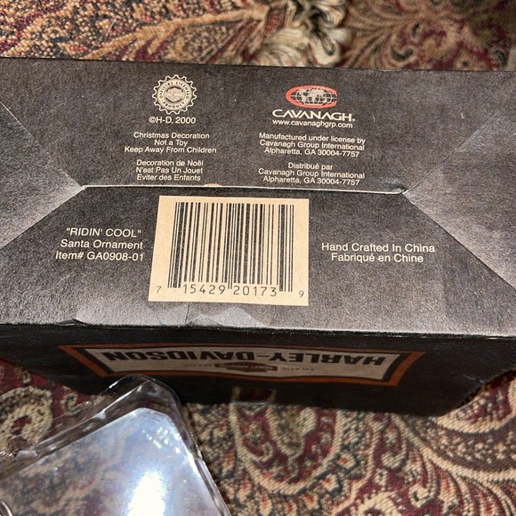 HARLEY DAVIDSON RIDIN COOL SANTA ORNAMENT - Picture 5 of 6